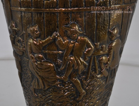 XL STARY POTEZNY DZBAN Z MOSIADZU NACZYNIE ANTYK x