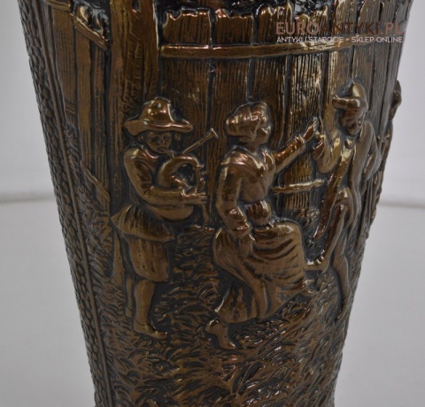 XL STARY POTEZNY DZBAN Z MOSIADZU NACZYNIE ANTYK x