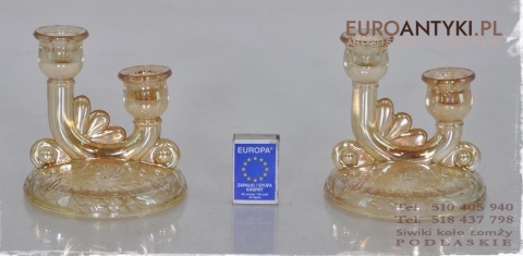 2 STARE SWIECZNIKI OPALIZUJACE SZKLO