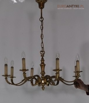 ANTYK DUZY ZYRANDOL 80cm srednicy XL EMPIRE EMPIR