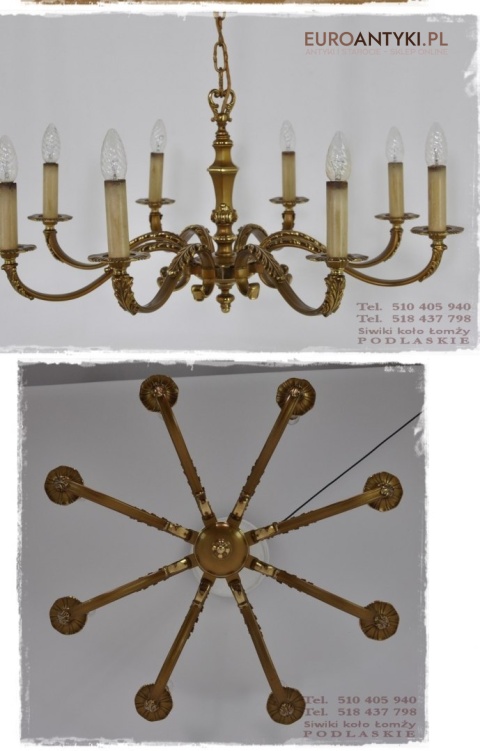 ANTYK DUZY ZYRANDOL 80cm srednicy XL EMPIRE EMPIR