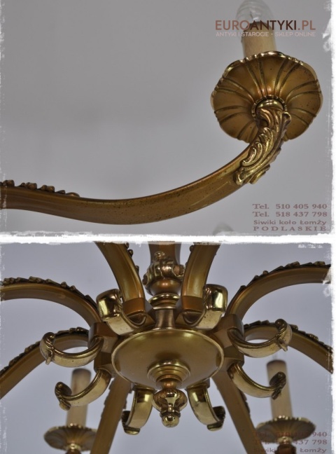 ANTYK DUZY ZYRANDOL 80cm srednicy XL EMPIRE EMPIR