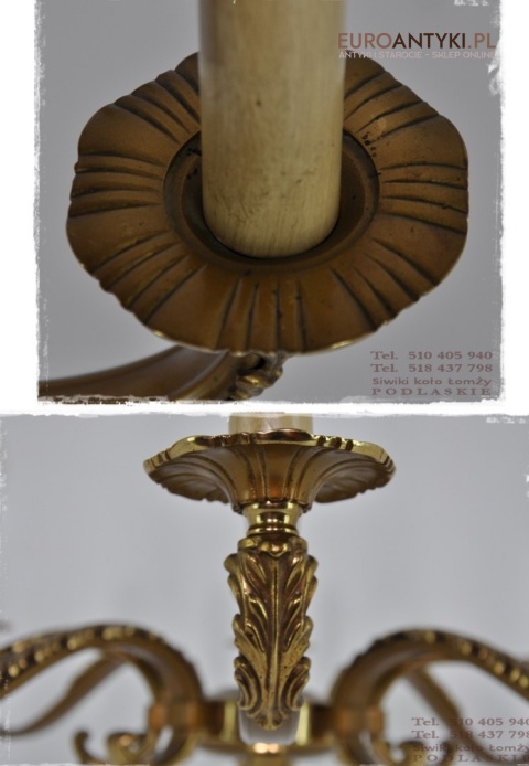 ANTYK DUZY ZYRANDOL 80cm srednicy XL EMPIRE EMPIR