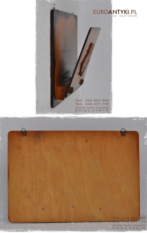 ANTYK GAZETNIK LISTOWNIK Z PSEM PIESKIEM NASCIENNY