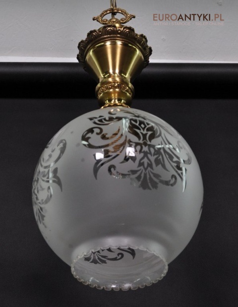 ANTYK STARA ZLOTA LAMPA DO GANKU GANKA HOLU x
