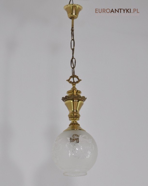 ANTYK STARA ZLOTA LAMPA DO GANKU GANKA HOLU x