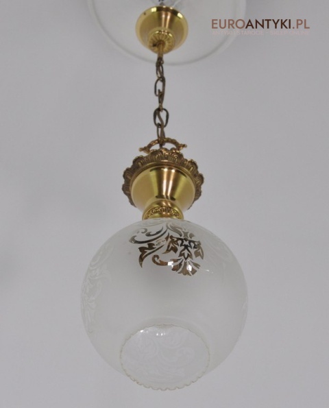 ANTYK STARA ZLOTA LAMPA DO GANKU GANKA HOLU x