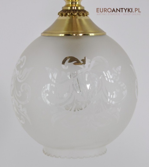 ANTYK STARA ZLOTA LAMPA DO GANKU GANKA HOLU x