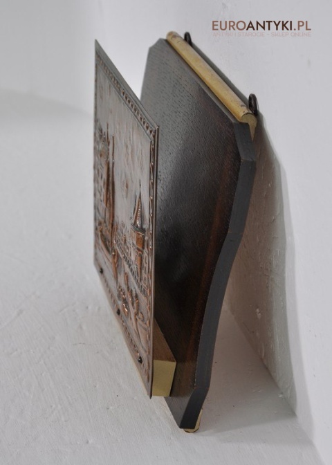 ANTYK STARY LISTOWNIK NA SCIANE NA LISTY GAZETY x
