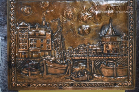 ANTYK STARY LISTOWNIK NA SCIANE NA LISTY GAZETY x