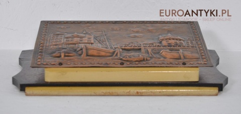 ANTYK STARY LISTOWNIK NA SCIANE NA LISTY GAZETY x