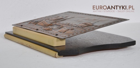 ANTYK STARY LISTOWNIK NA SCIANE NA LISTY GAZETY x