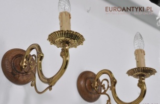ANTYK ZLOTE KINKIETY LAMPKI LAMPY SECESYJNE WZORY