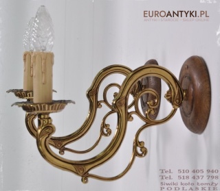 ANTYK ZLOTE KINKIETY LAMPKI LAMPY SECESYJNE WZORY