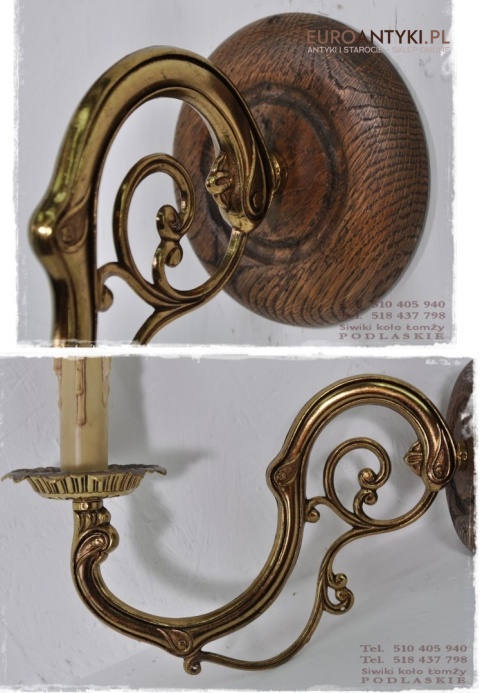 ANTYK ZLOTE KINKIETY LAMPKI LAMPY SECESYJNE WZORY
