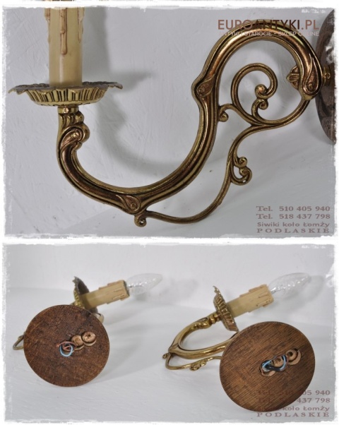 ANTYK ZLOTE KINKIETY LAMPKI LAMPY SECESYJNE WZORY