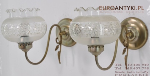 DUZE STARE SREBRNE KINKIETY LAMPY STARE SREBRO XL