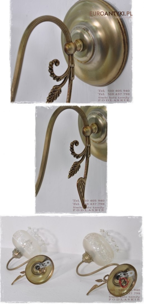 DUZE STARE SREBRNE KINKIETY LAMPY STARE SREBRO XL