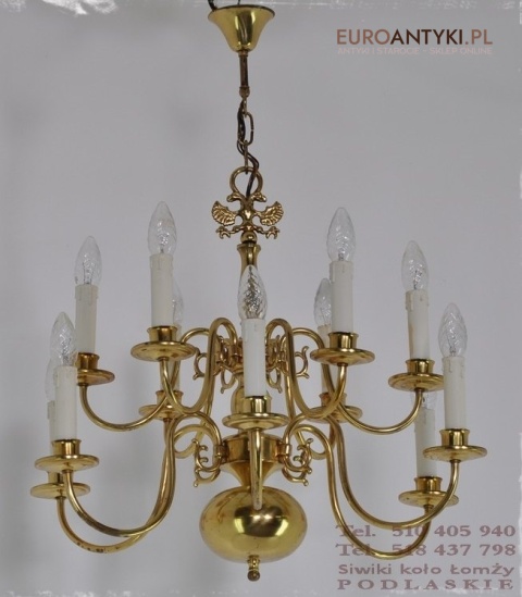 DUZY STARY ZLOTY ZYRANDOL DWIE KORONY PAJAK