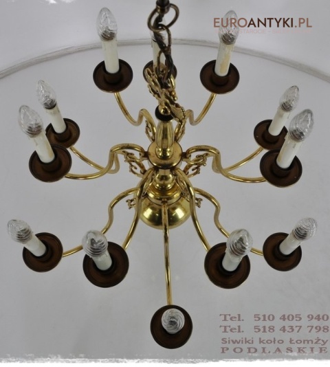 DUZY STARY ZLOTY ZYRANDOL DWIE KORONY PAJAK