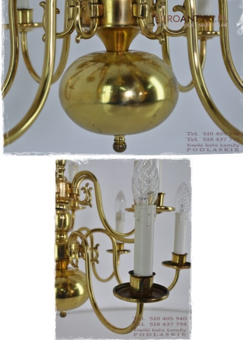 DUZY STARY ZLOTY ZYRANDOL DWIE KORONY PAJAK