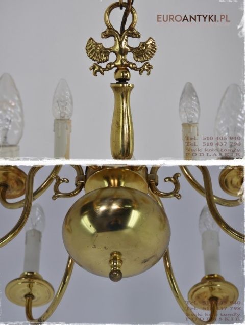 DUZY STARY ZLOTY ZYRANDOL DWIE KORONY PAJAK