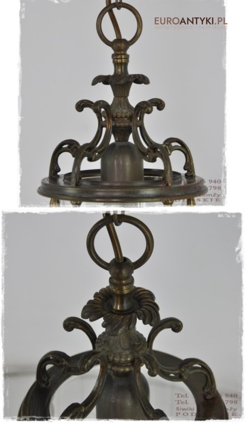 OKRAGLA LAMPA LAMPKA SUFITOWA SZKLANY WALEC ANTYK