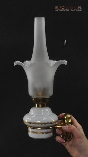 PORCELAIN DE PARIS FRANCE LAMPKA LAMPA KINKIET