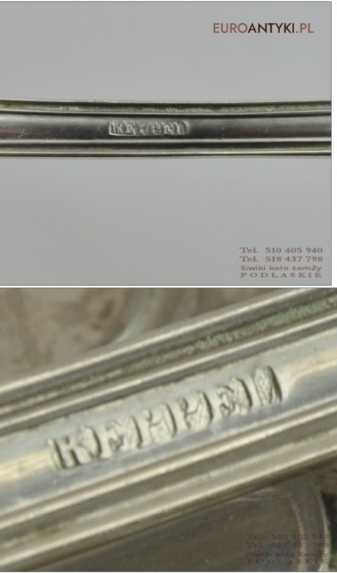 SECESYJNE SZTUCCE KEPPEL LYZKI WIDELCE ANTYK