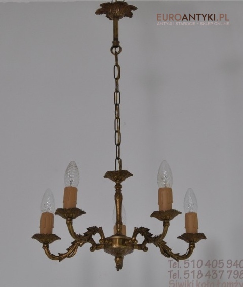 SREDNIEJ WIELKOSCI ZYRANDOL Z BRAZU BAROK ROKOKO