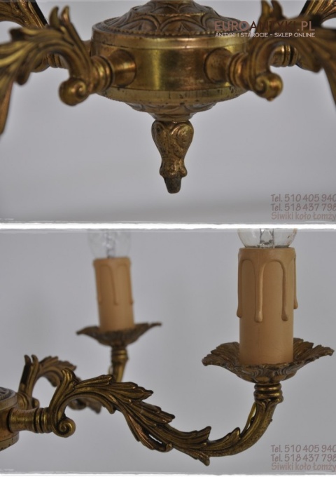 SREDNIEJ WIELKOSCI ZYRANDOL Z BRAZU BAROK ROKOKO
