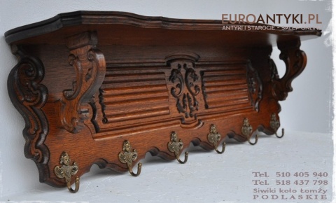 STARA GARDEROBA EMPIRE EMPIR WIESZAK WIESZAKI DUZA