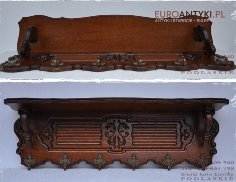 STARA GARDEROBA EMPIRE EMPIR WIESZAK WIESZAKI DUZA