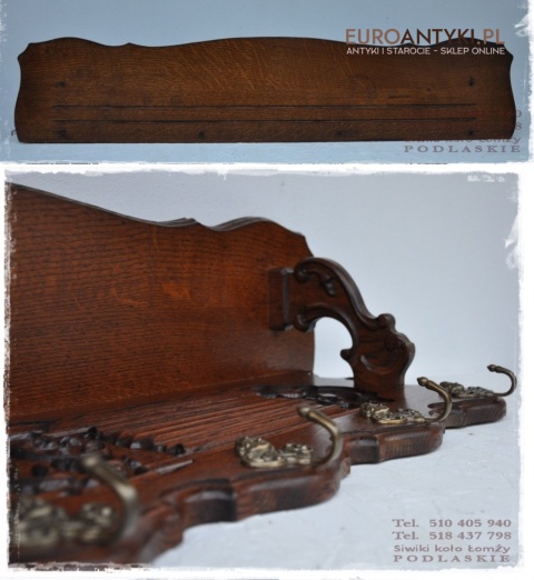 STARA GARDEROBA EMPIRE EMPIR WIESZAK WIESZAKI DUZA