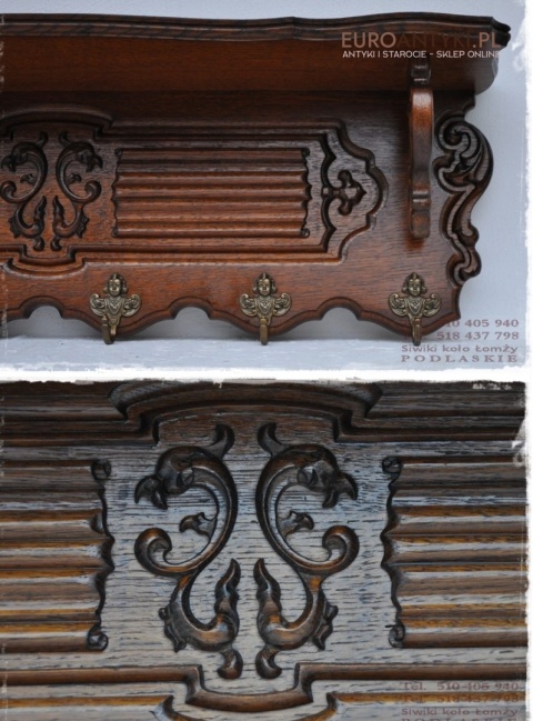 STARA GARDEROBA EMPIRE EMPIR WIESZAK WIESZAKI DUZA