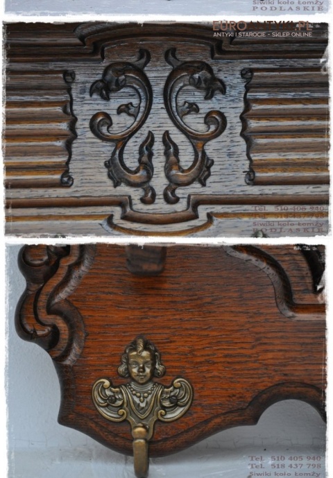 STARA GARDEROBA EMPIRE EMPIR WIESZAK WIESZAKI DUZA