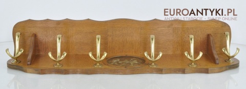 STARA KLASYCZNA GARDEROBA HAKI WIESZAKI ANTYK x