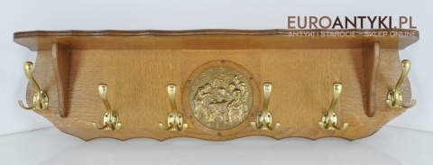 STARA KLASYCZNA GARDEROBA HAKI WIESZAKI ANTYK x