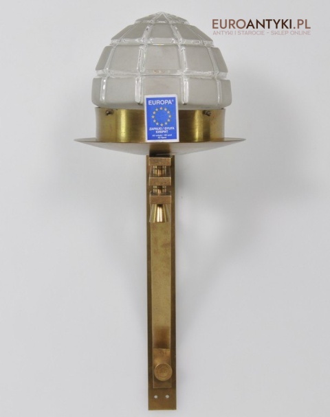 STARA LAMPA KOSCIELA MOSIADZ SZKLANY KLOSZ JEZUS