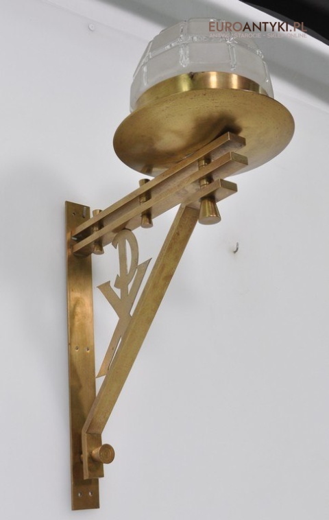 STARA LAMPA KOSCIELA MOSIADZ SZKLANY KLOSZ JEZUS