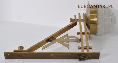 STARA LAMPA KOSCIELA MOSIADZ SZKLANY KLOSZ JEZUS