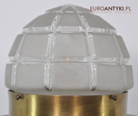 STARA LAMPA KOSCIELA MOSIADZ SZKLANY KLOSZ JEZUS