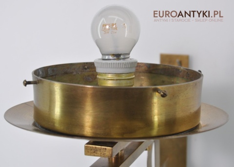 STARA LAMPA KOSCIELA MOSIADZ SZKLANY KLOSZ JEZUS