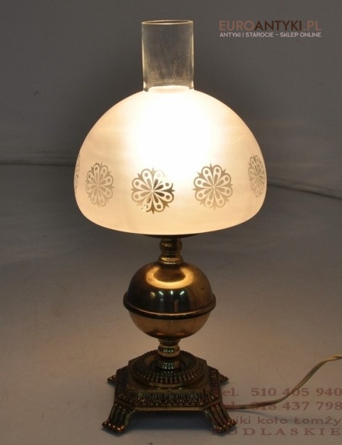 STARA LAMPKA LAMPA EMPIRE EMPIR ANGIELSKA ANTYK