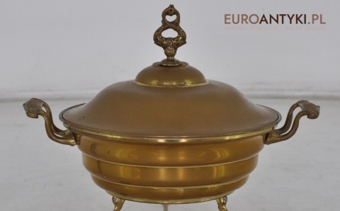 STARA MOSIADZOWA WAZA NACZYNIE GARNEK Z MOSIADZU