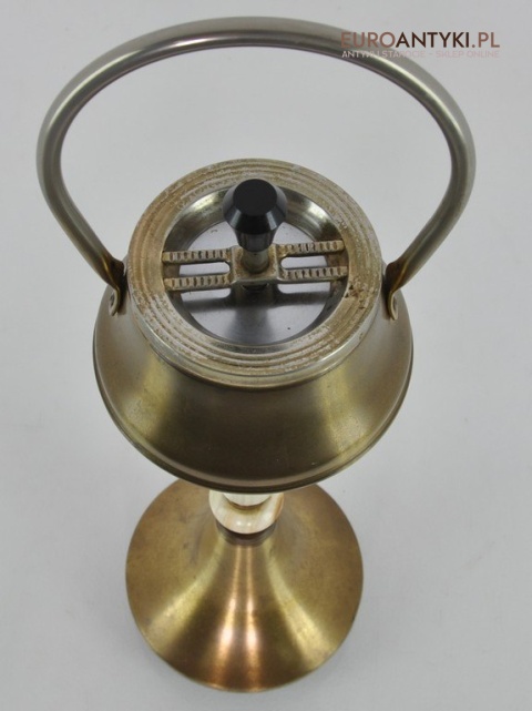 STARA PODLOGOWA POPIELNICA ART DECO ONYKS ONYKS