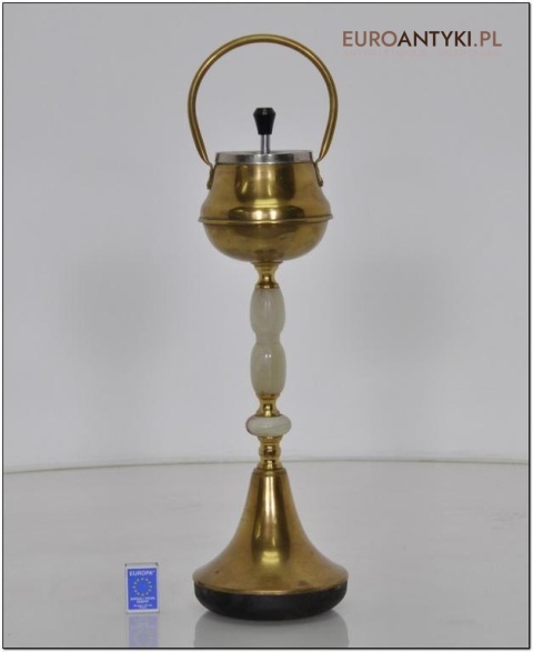 STARA PODLOGOWA POPIELNICA ART DECO ONYKS ONYKS