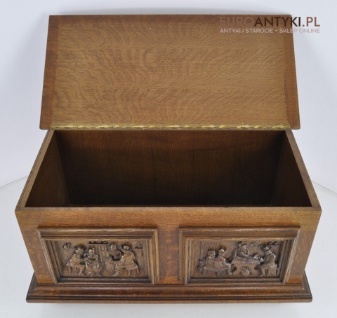 STARY KUFER KOMODA SKRZYNIA RZEZBIONA KUFEREK x