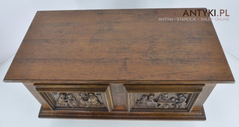 STARY KUFER KOMODA SKRZYNIA RZEZBIONA KUFEREK x