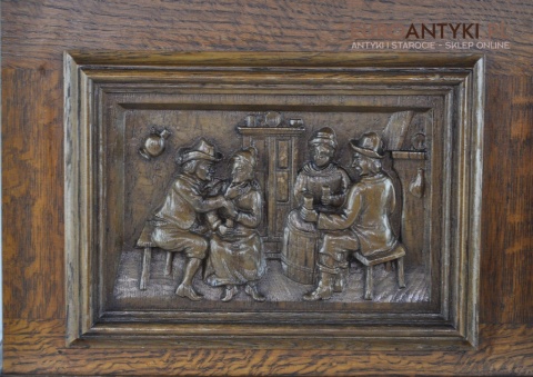 STARY KUFER KOMODA SKRZYNIA RZEZBIONA KUFEREK x
